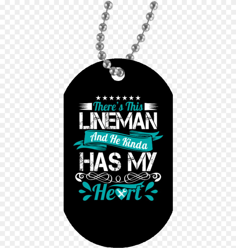 This Lineman And He Kinda Has My Heart Dog Locket, Accessories, Jewelry, Necklace, Advertisement Free Png Download