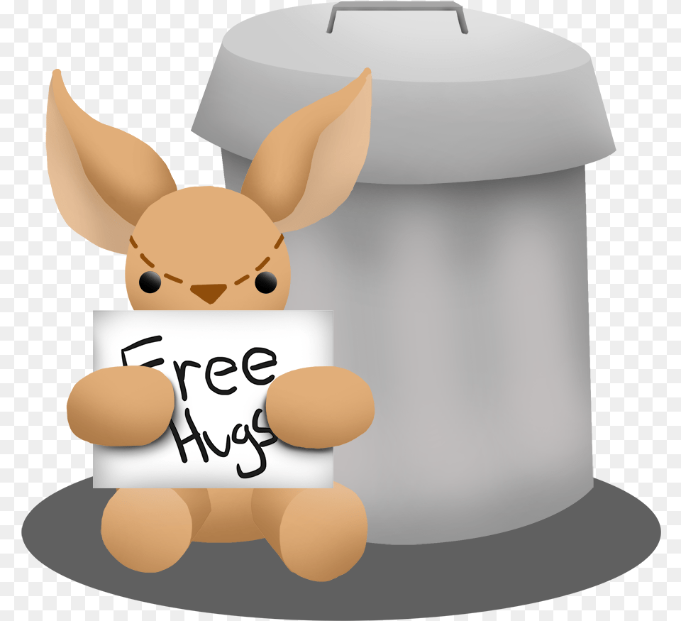 This Little Forgotten Bunny Just Needs Some Love Cartoon, Jar, Animal, Mammal, Wildlife Free Png