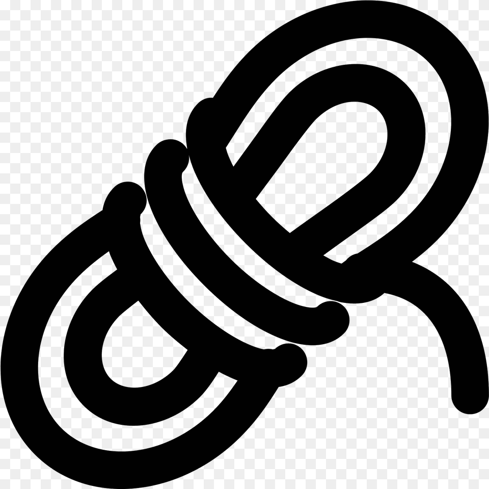 This Logo Displays A Bundle Of Tightly Coiled Rope Ropes Icon, Gray Png Image