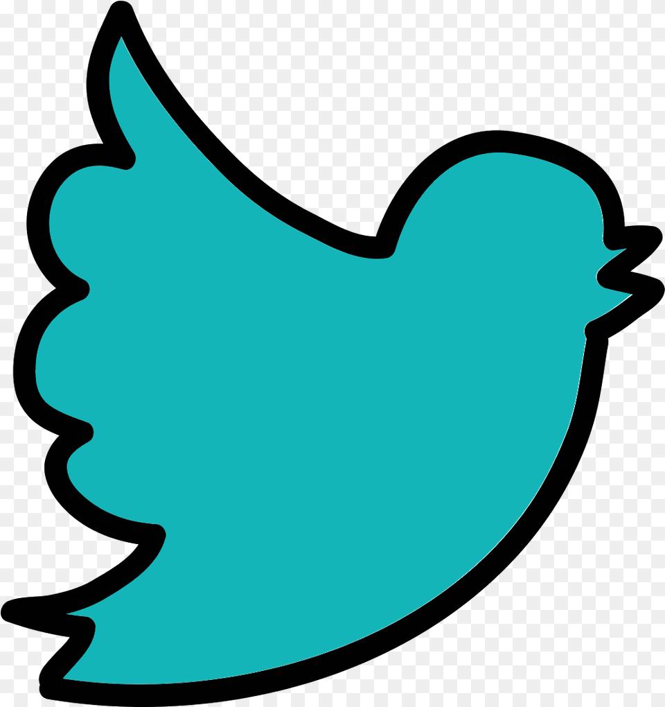 This Logo For Twitter Is A Stark Minimalist Outline Clipart Clip Art, Leaf, Plant, Silhouette Free Transparent Png