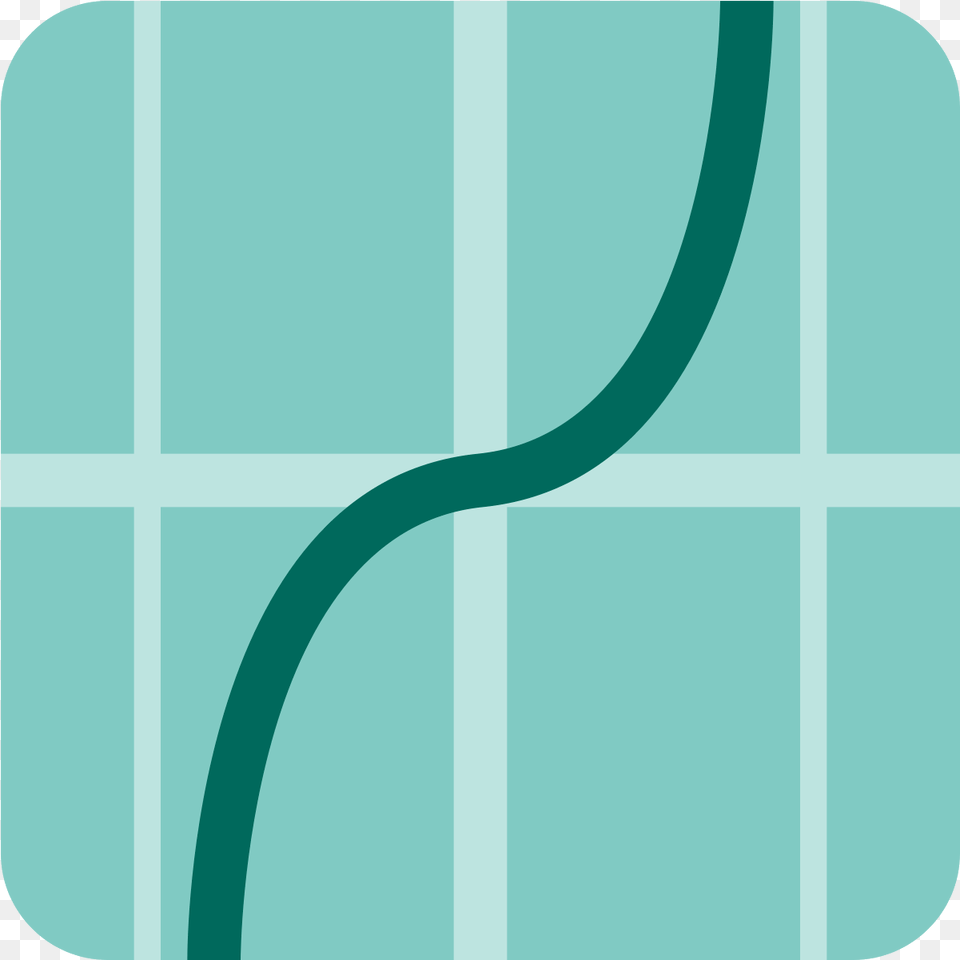 This Looks Like A Curvy Line Underneath A Straight Icon Design, Bow, Turquoise, Weapon Free Png