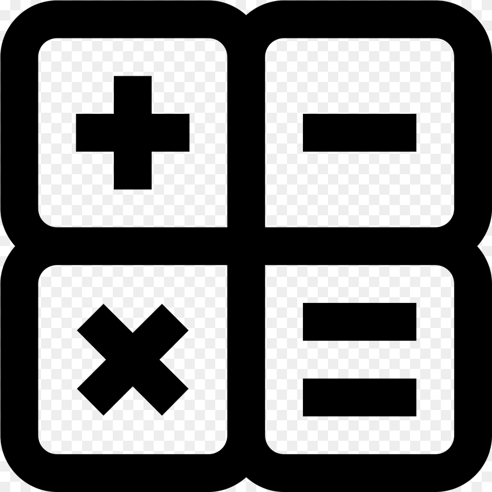 This Math Calculator Icon Type, Gray Free Transparent Png