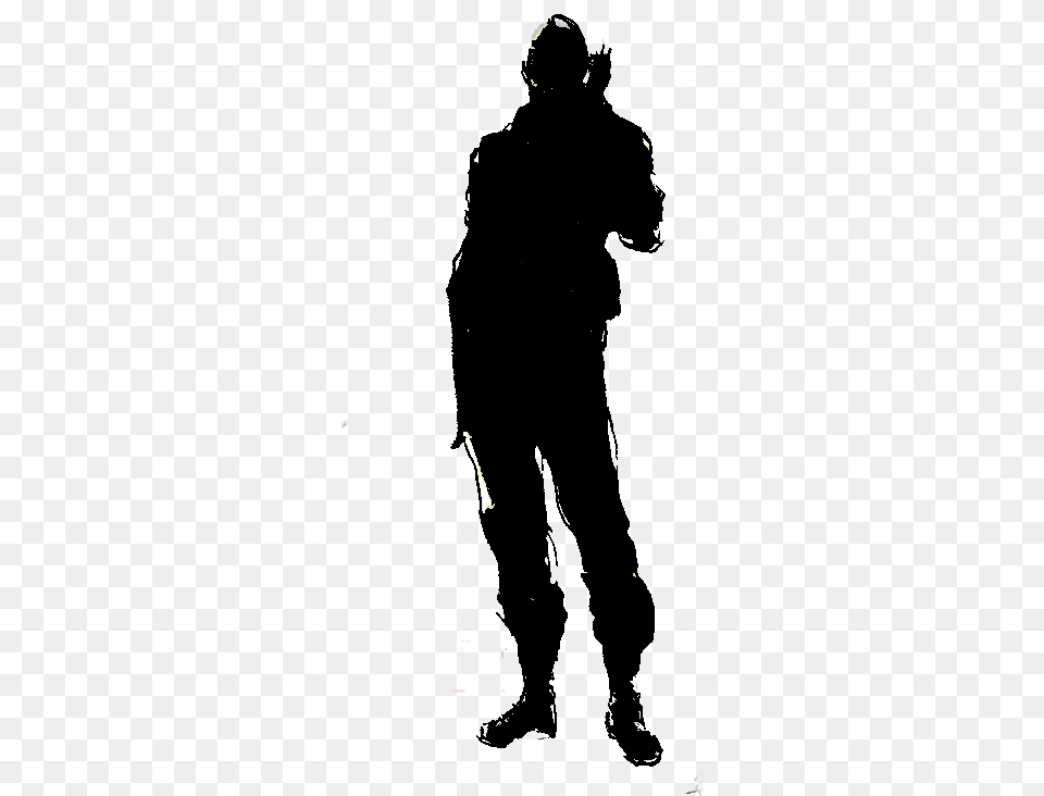This Means That Big Boss Is Solid Snake Defeated In Silhouette Big Boss Metal Gear, Clothing, Coat, Footwear, Shoe Free Png