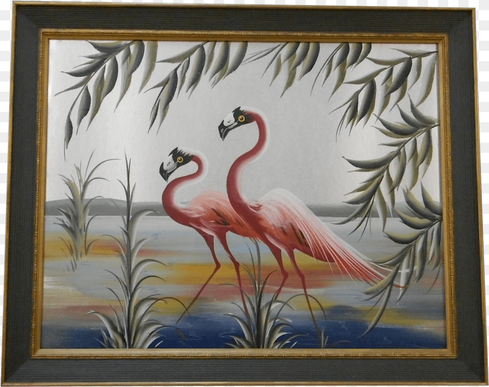 This Mid 20th Century Painting By M Painting, Art, Modern Art, Animal, Bird Free Png Download