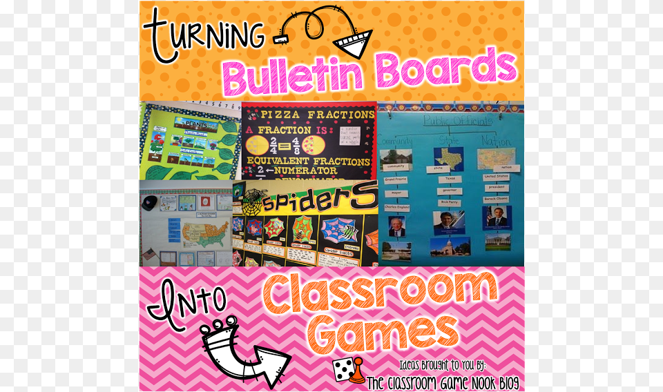 This Minds In Bloom Guest Blogger Shares Some Really Game Bulletin Board Ideas, Advertisement, Poster, Person Png