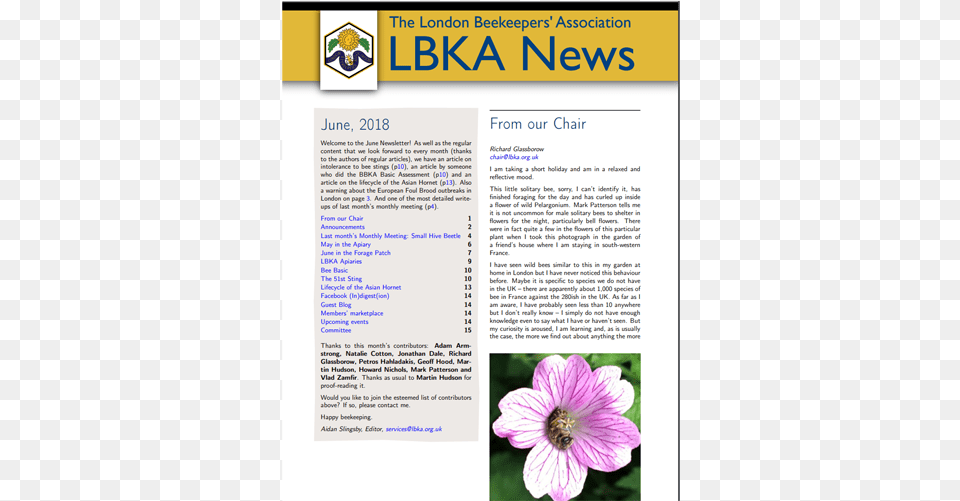 This Month39s Edition Of The Highly Informative London Sandalye, Text, Plant, Petal, Flower Free Png
