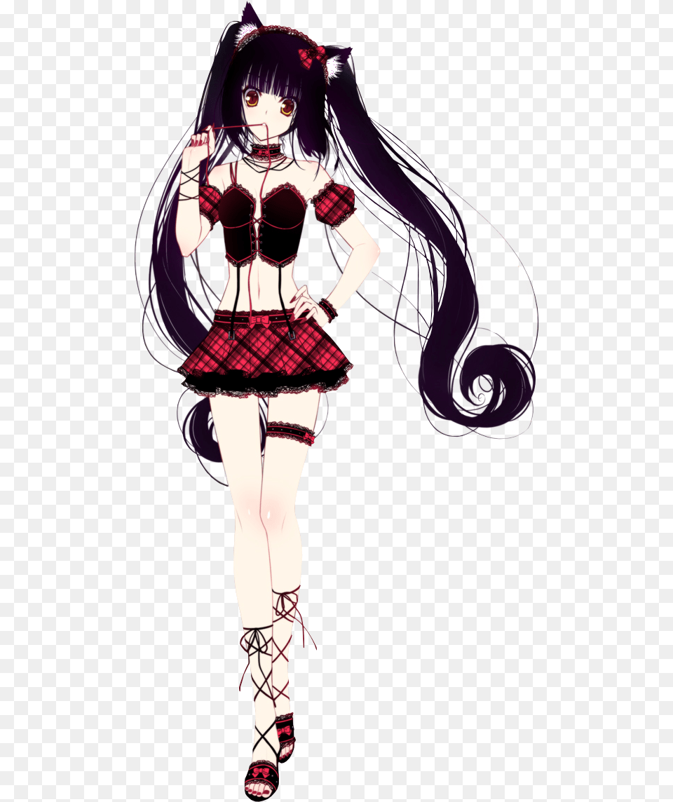 This Neko Black Hair Anime, Book, Publication, Comics, Adult Free Transparent Png