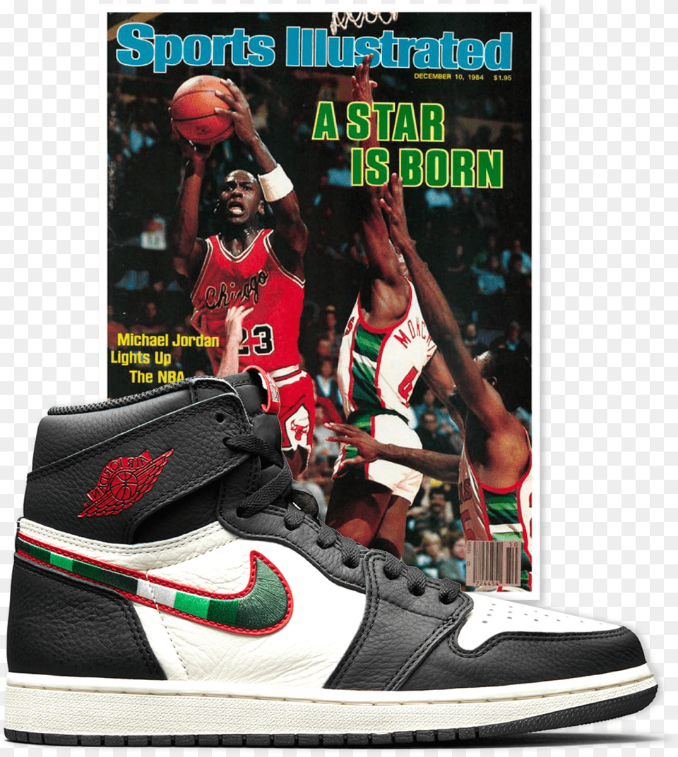 This New Silhouette Of The Air Jordan 1 Is Inspired Sports Illustrated Jordan, Sneaker, Shoe, Clothing, Footwear Png