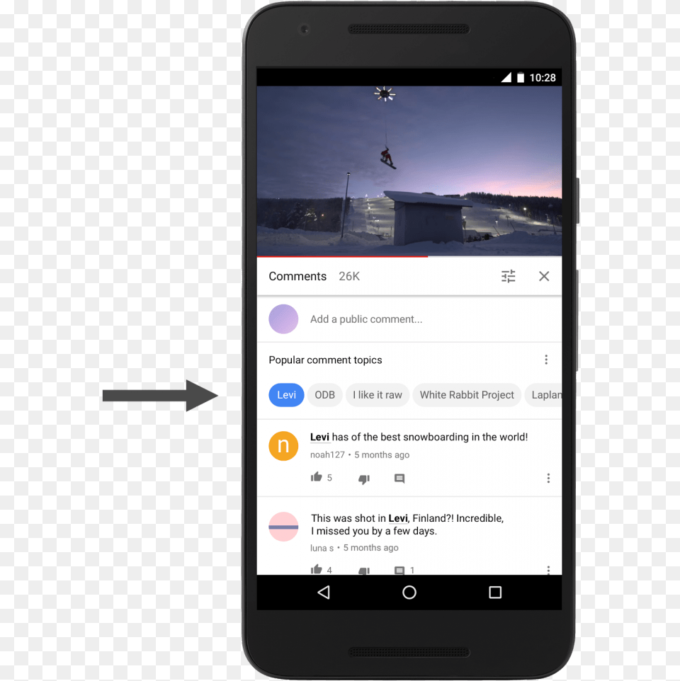 This New Update Helps The Youtube Creator To Browse Youtube Layout On Phone, Electronics, Mobile Phone Png Image