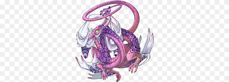 This Old Lady Got Her Crochet Pattern Dragon Share Spiral Flight Rising Free Transparent Png
