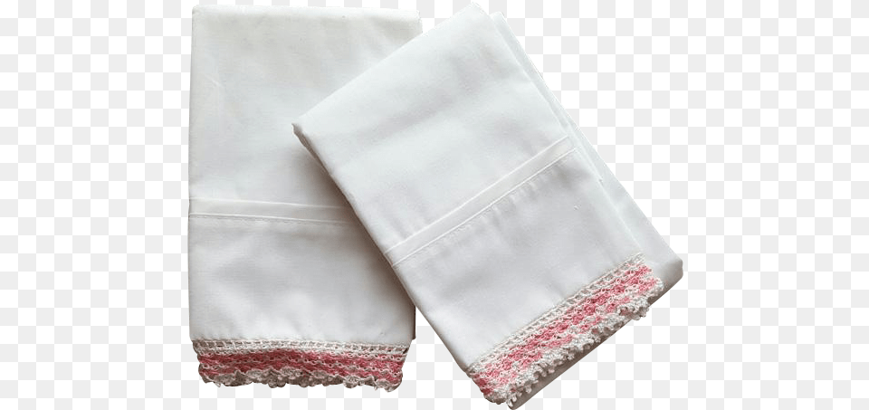 This Pair Of Crisp White Pillowcases Have Never Been Silk, Napkin Png