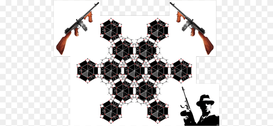 This Picture Was Drawn Using Diamond Structure Visualisation Firearm, Adult, Weapon, Person, Man Png