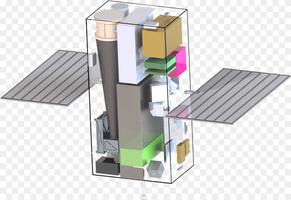 This Rendering Shows The Conceptual Cubex Spacecraft Cube Sat, Box, Astronomy, Outer Space Free Png Download