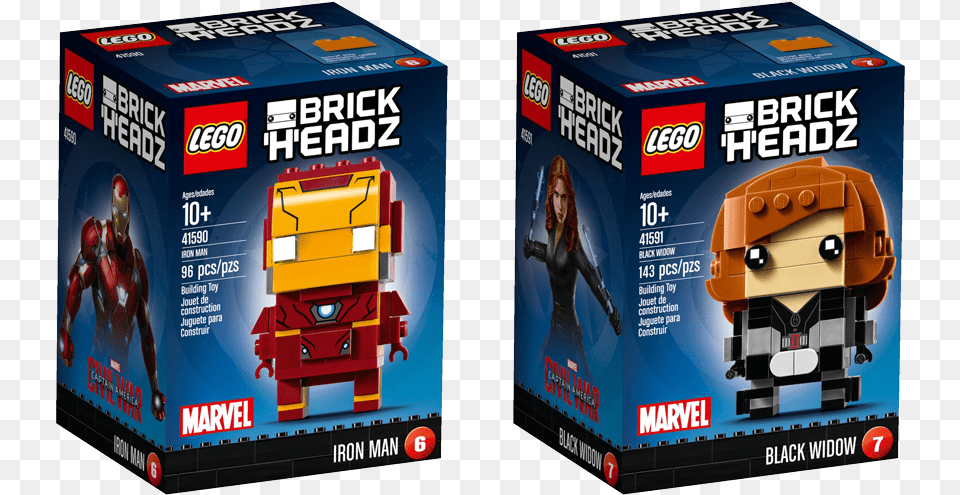 This Review Of Lego Brickheadz Marvel Super Heroes Lego Brickheadz Black Widow, Adult, Female, Person, Woman Free Transparent Png