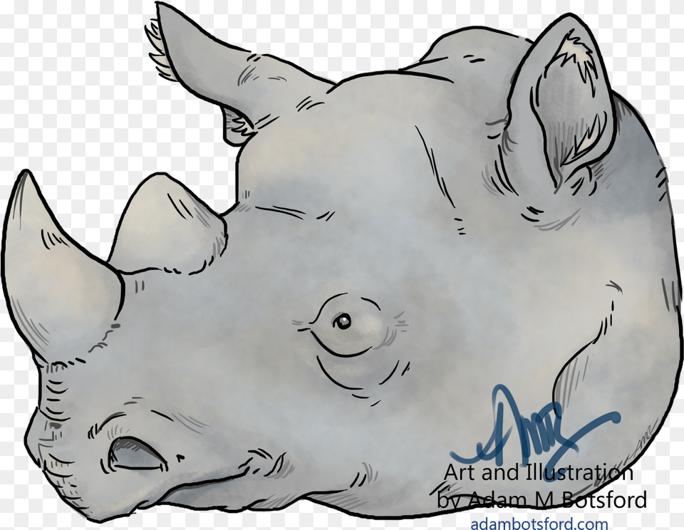 This Rhino Is A Piece I Did For A Group Called Drinking Artist, Animal, Mammal, Wildlife, Bird Free Transparent Png
