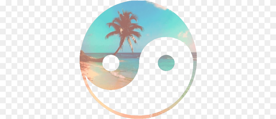 This Shit Is Via Tumblr Beach Yin And Yang, Disk, Dvd Free Transparent Png