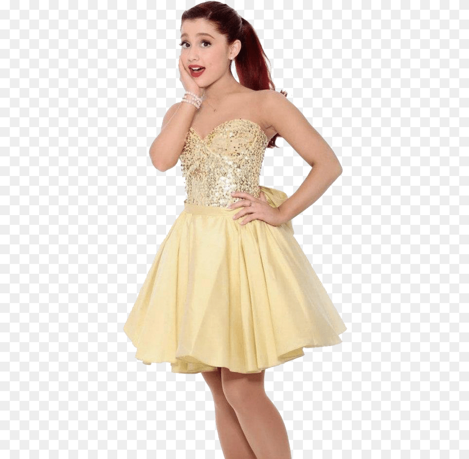 This Site Contains All Information About Jennette Mccurdy Cute Ariana Grande Dress, Formal Wear, Clothing, Evening Dress, Person Png