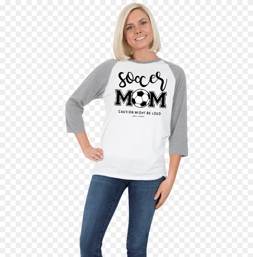 This Soccer Mom Raglan Is From The Line Simply Faithful Soccer Mom, T-shirt, Clothing, Sleeve, Long Sleeve Free Png