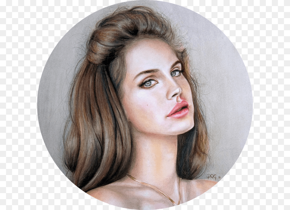 This Song Does Not Get Old Pastel On Bristol Board Lana Del Rey Inspired Art, Adult, Portrait, Photography, Person Free Transparent Png