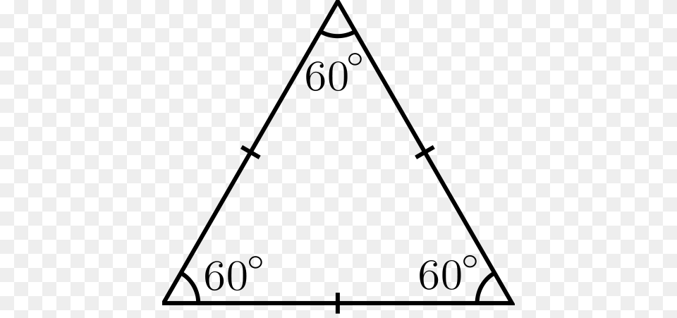 This Type Of Triangle Has Three Sides That Are All Math Triangle, Gray Free Transparent Png