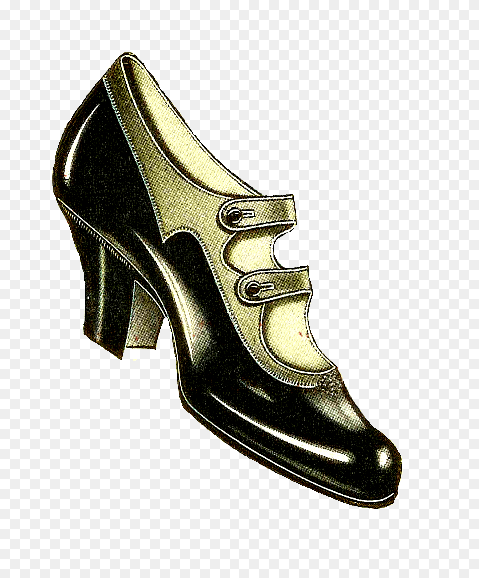 This Vintage Shoe Clip Art, Clothing, Footwear, High Heel Free Transparent Png