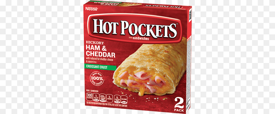 This Warm Flaky Croissant Crust Is Filled With Savory Hot Pockets, Dessert, Food, Pastry, Sandwich Png Image