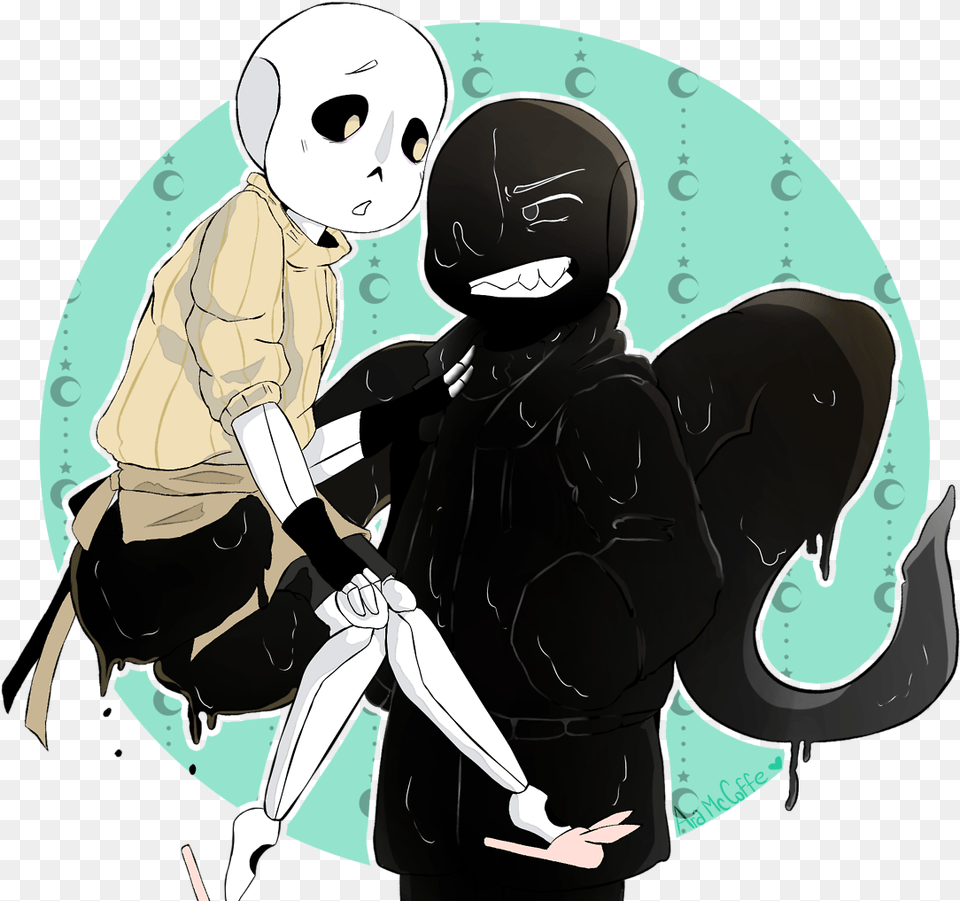 This Was A Gift And Tribute To The Artist Who In The Fluffytale Sans X Nightmare Sans Kiss, Baby, Person, Clothing, Glove Png Image