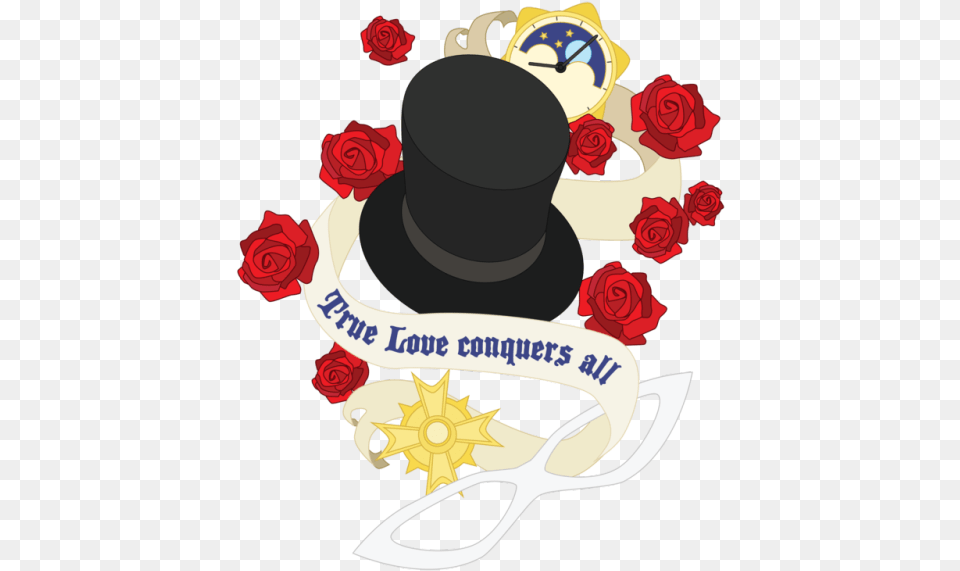 This Was A Pain In My Butt I Do Love It Though There Sailor Moon Tuxedo Mask Tattoo, Clothing, Flower, Hat, Plant Free Transparent Png