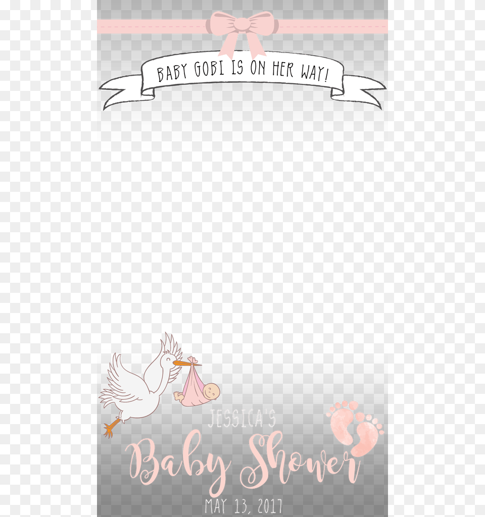 This Was Our Adorable Custom Snapchat Filter For My Filter For Baby Shower, Animal, Bird Free Png