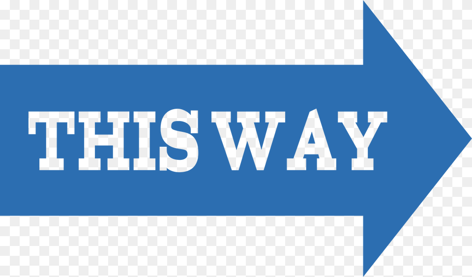 This Way Arrow Svg Cut File Majorelle Blue, Logo, Text Png