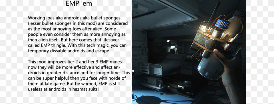 This Week In Mods Alien Isolation Bomb, Microphone, Electrical Device, Lighting, Hardware Png