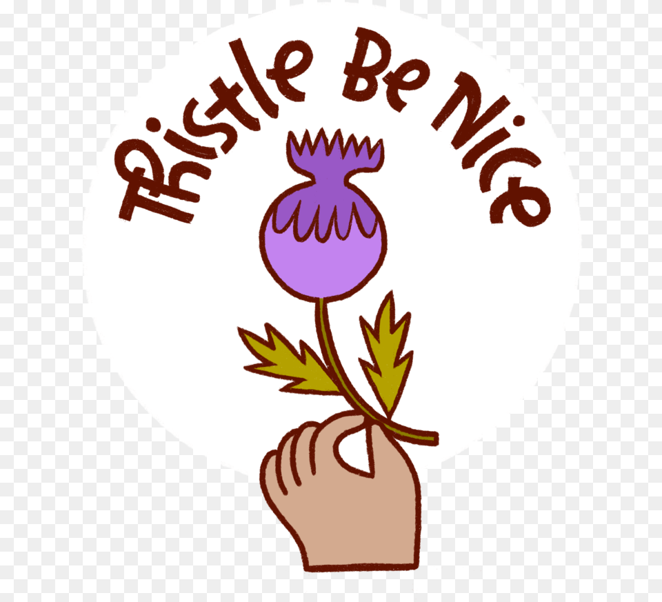 Thistle Be Nice, Flower, Plant, People, Person Png
