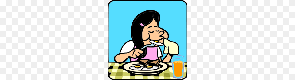Thistle Girl Lunch Clipart, Cutlery, Baby, Person, Eating Free Transparent Png
