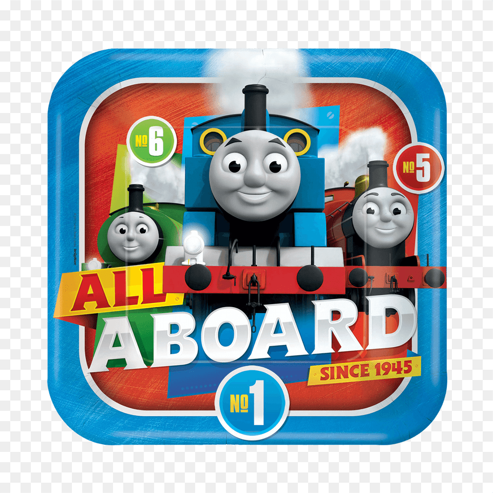 Thomas Amp Friends Paper Plates Thomas And Friends Paper Plates, Railway, Train, Transportation, Vehicle Free Png Download