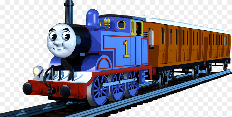 Thomas And Annie And Clarabel By Cosmicrenders Thomas Annie Amp Clarabel, Vehicle, Transportation, Locomotive, Train Png Image
