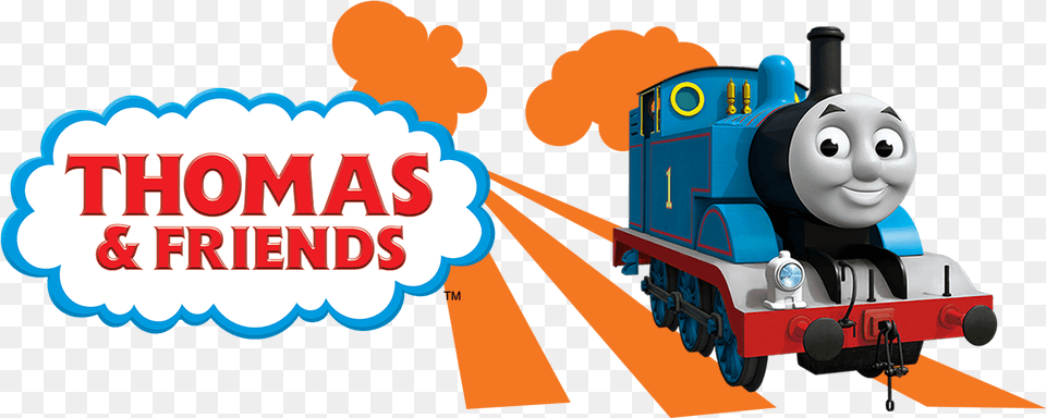 Thomas And Friends Logo Thomas And Friends Title, Locomotive, Railway, Vehicle, Train Png Image