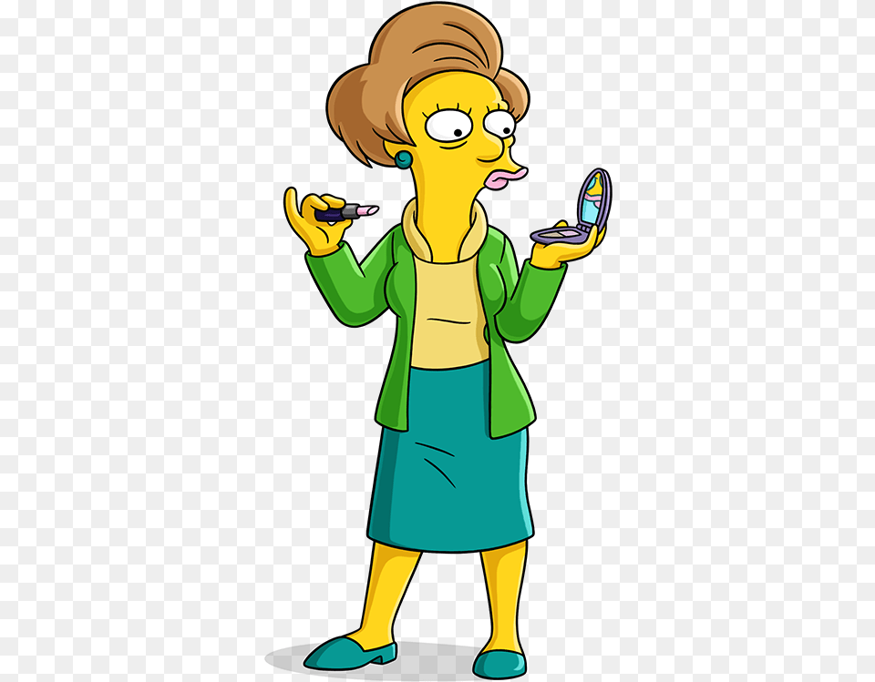 Thomas Dafoe Studios The Simpsons Characters Pack Edna Krabappel, Baby, Person, Cartoon, Face Free Png