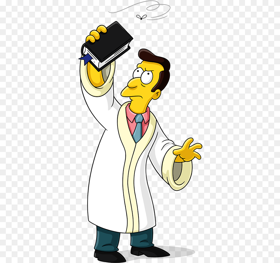 Thomas Dafoe Studios The Simpsons Characters Pack Reverendo De Los Simpson, Clothing, Coat, Person, Cartoon Png Image
