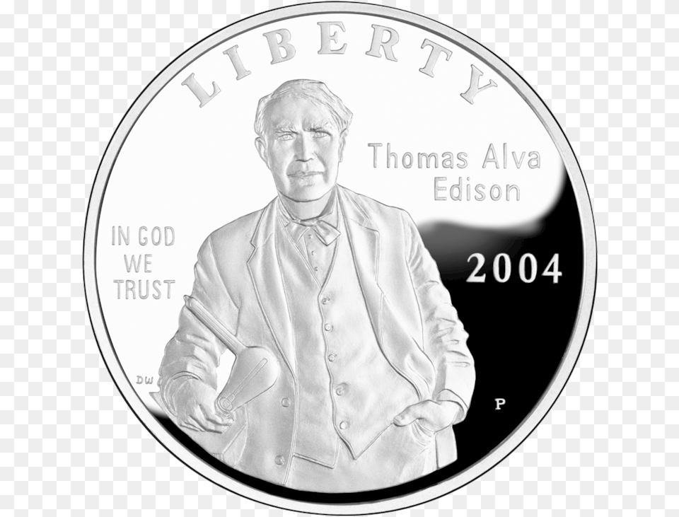 Thomas Edison Light Bulb, Adult, Male, Man, Person Free Png Download