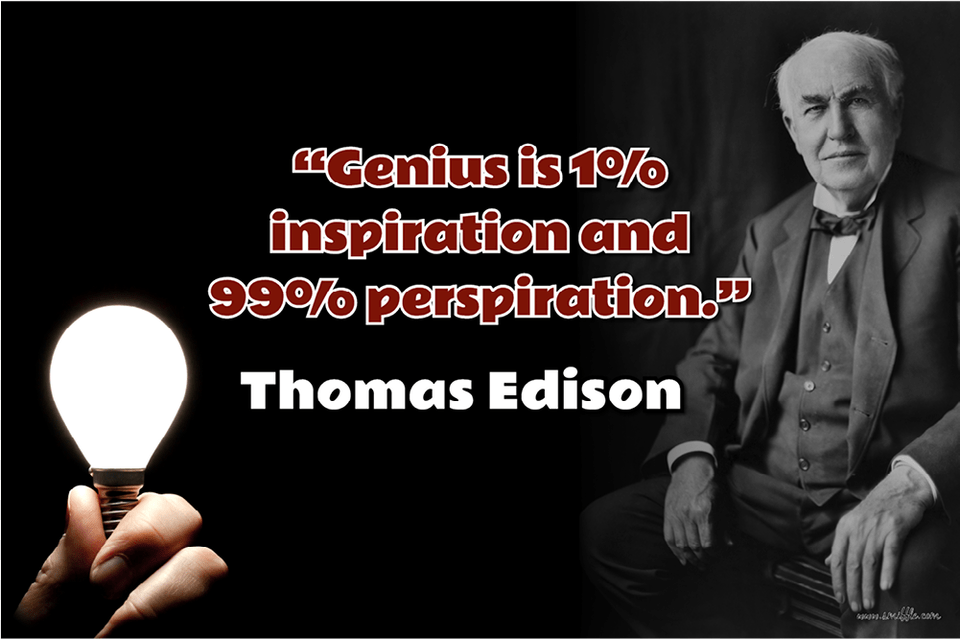 Thomas Edison Lq084 Thomas Edison The Three Great Essentials, Light, Body Part, Person, Finger Free Png Download