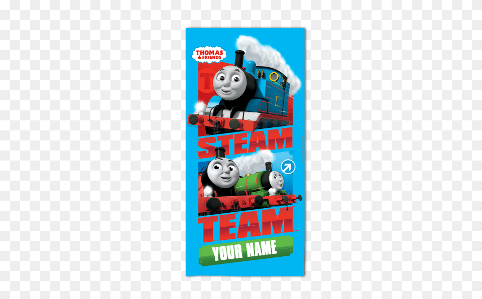Thomas Friends Personalised Towel, Advertisement, Poster, Railway, Train Free Transparent Png