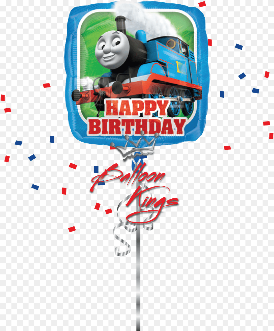 Thomas Hbd Thomas Train Birthday, Machine, Wheel, Advertisement, Food Free Transparent Png