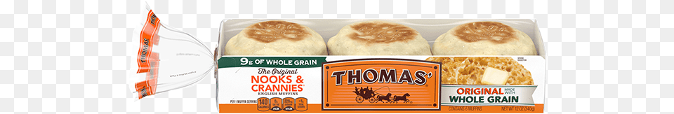Thomas Original Made With Whole Grains English Muffins English Muffins Brands, Animal, Horse, Mammal, Food Png Image