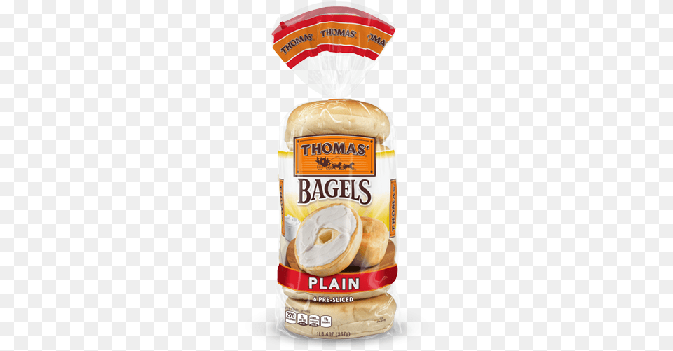 Thomas Plain Bagels Product Bagels In A Bag, Bagel, Bread, Food, Ketchup Free Transparent Png