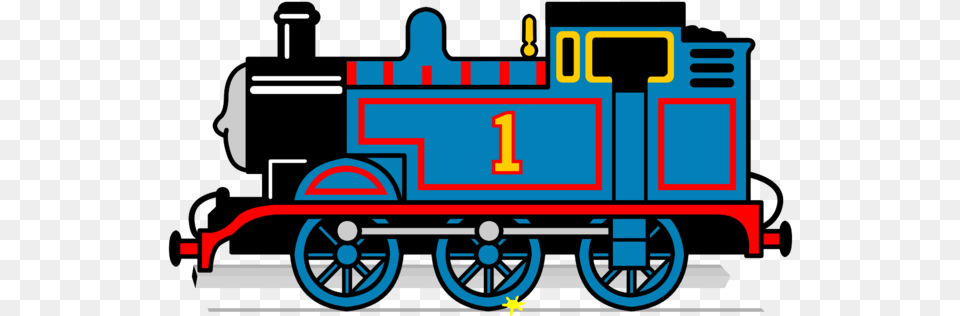 Thomas Side Promo Art Printing, Railway, Locomotive, Vehicle, Train Png Image