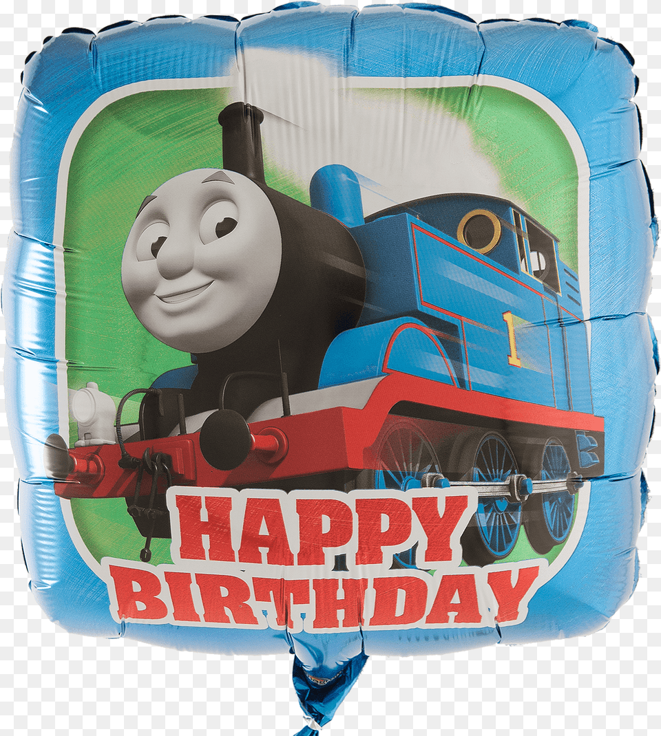 Thomas The Tank Engine Birthday Helium Filled Balloon Thomas Train Happy Birthday, Wheel, Machine, Vehicle, Transportation Free Png