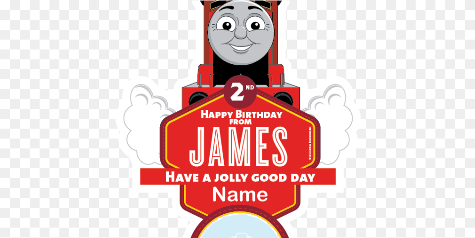 Thomas The Tank Engine Clipart James Train, Advertisement, Poster, Sign, Symbol Free Transparent Png