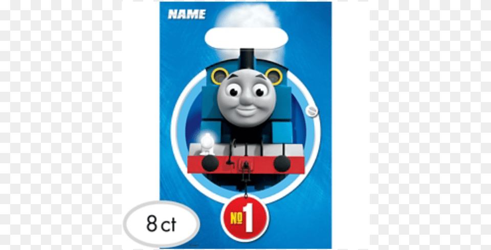 Thomas The Tank Engine Cupcake Topper, Locomotive, Railway, Train, Transportation Free Png