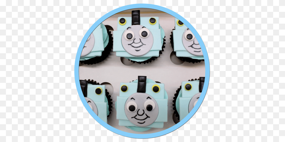 Thomas The Tank Engine Cupcakes Thomas, Birthday Cake, Cake, Cream, Dessert Free Png Download