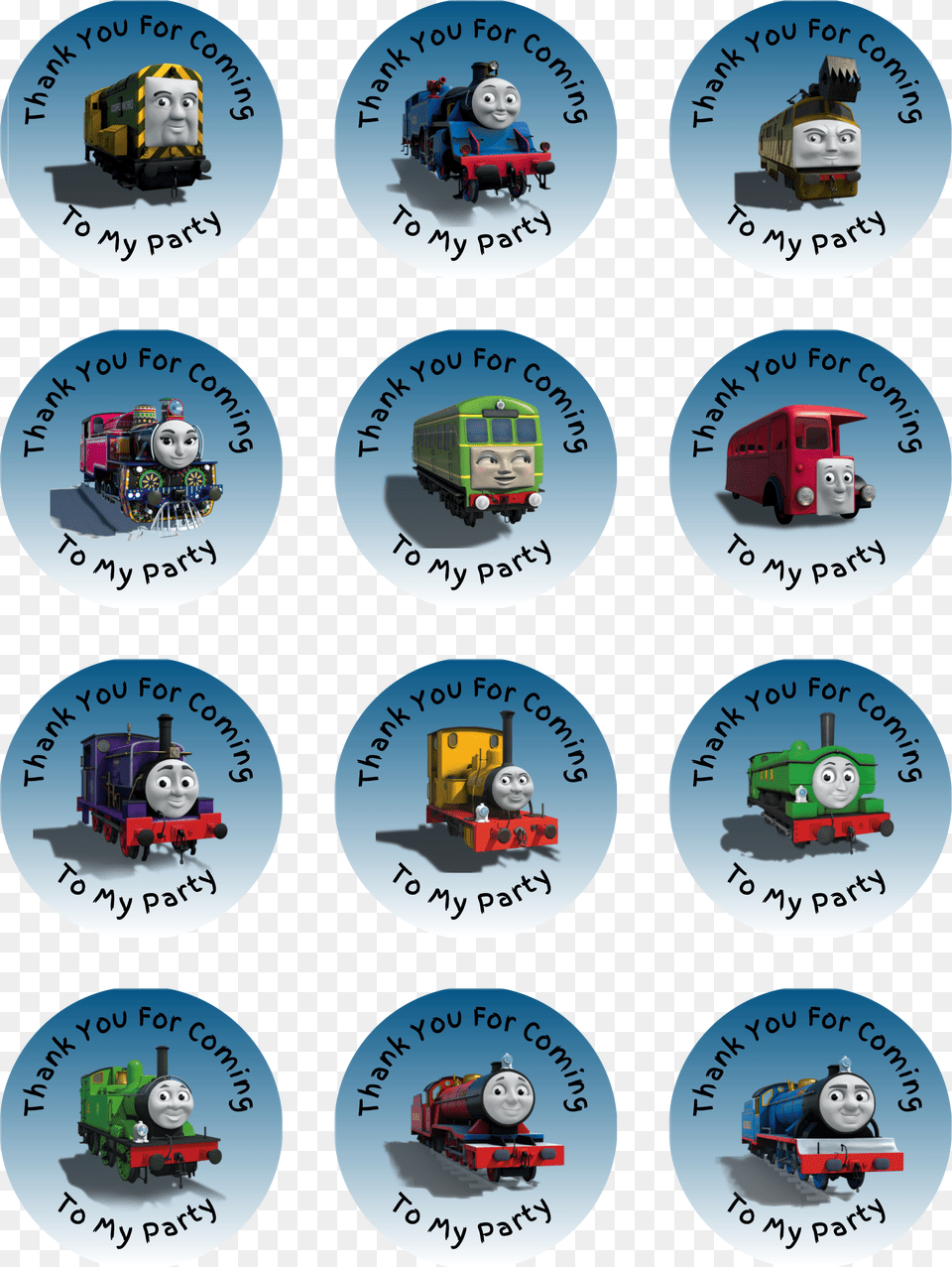 Thomas The Tank Engine Stickers Thomas The Tank Engine Stickers, Vehicle, Transportation, Train, Railway Free Png